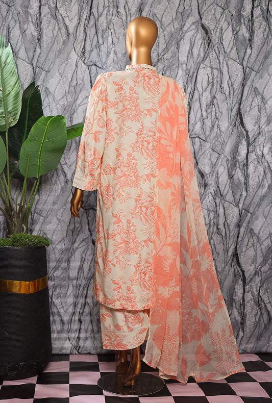 Linen Wintry by HZ Textiles Printed Linen Suit Unstitched 3 Piece LWP-1320 - Winter Collection