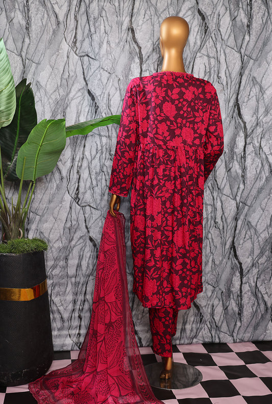 Linen Wintry by HZ Textiles Printed Linen Suit Unstitched 3 Piece LWP-1321 - Winter Collection