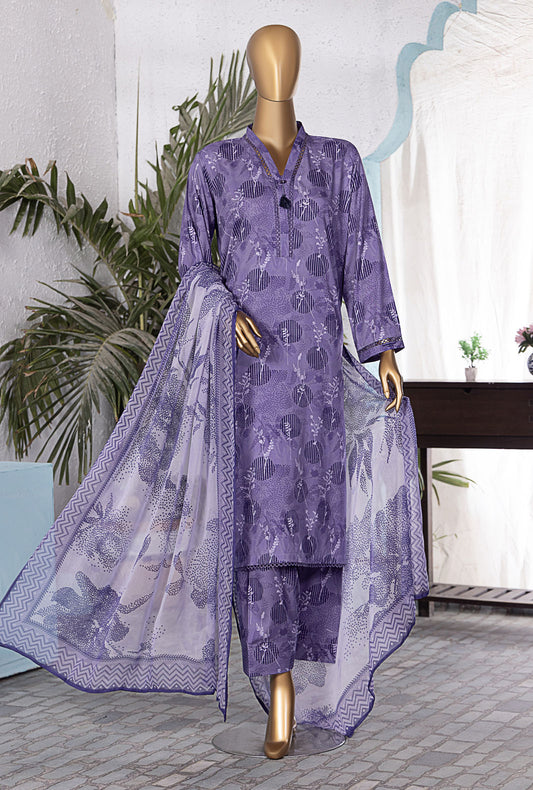 Linen Wintry by HZ Textiles Printed Linen Suit Unstitched 3 Piece LWP-1323 - Winter Collection