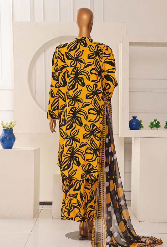 Linen Wintry by HZ Textiles Printed Linen Suit Unstitched 3 Piece LWP-1324 - Winter Collection
