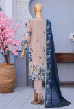 Mehak Embroidered Cross Slub Unstitched Suit by HZ Textiles MCE - 3057