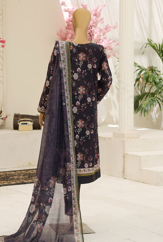 Mehak by HZ Textiles Embroidered Lawn Suit Unstitched 3 Piece MCE - 3147