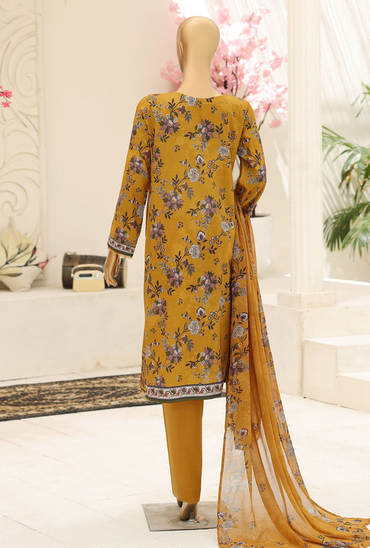 Mehak by HZ Textiles Embroidered Lawn Suit Unstitched 3 Piece MCE - 3149