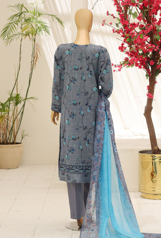 Mehak by HZ Textiles Embroidered Lawn Suit Unstitched 3 Piece MCE - 3164