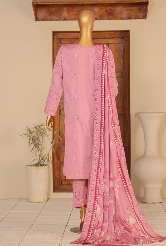 Mayaar Embroidered Cotton Unstitched Suit by HZ Textiles MEC - 08-2