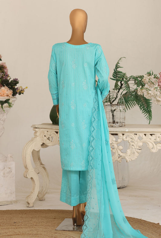 Mayaar by HZ Textiles Embroidered Linokara Suit Unstitched 3 Piece MEC - 7032