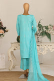 Mayaar by HZ Textiles Embroidered Linokara Suit Unstitched 3 Piece MEC - 7032