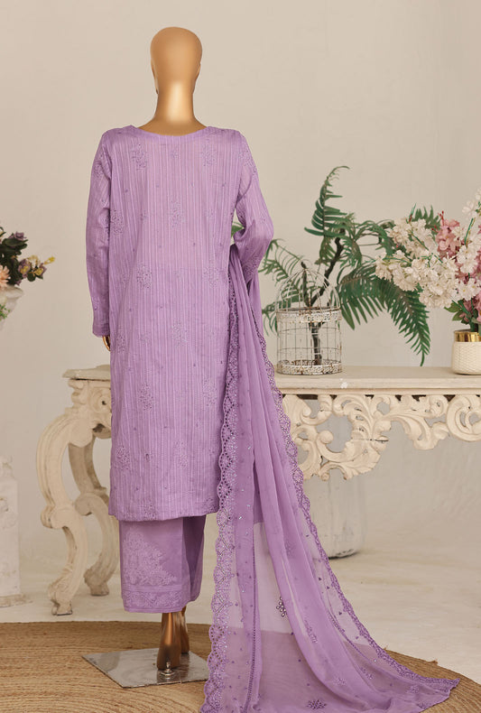 Mayaar by HZ Textiles Embroidered Linokara Suit Unstitched 3 Piece MEC - 7033