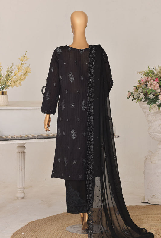 Mayaar by HZ Textiles Embroidered Linokara Suit Unstitched 3 Piece MEC - 7041