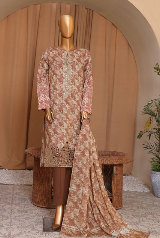 3 Piece Unstitched - Mahee Embroidered Lawn Suit MEJ-902