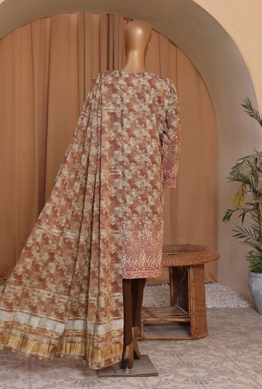 3 Piece Unstitched - Mahee Embroidered Lawn Suit MEJ-902