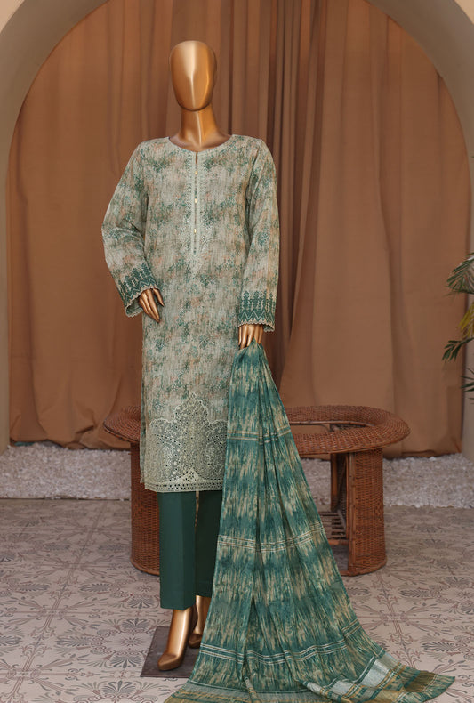 3 Piece Unstitched - Mahee Embroidered Lawn Suit MEJ-905