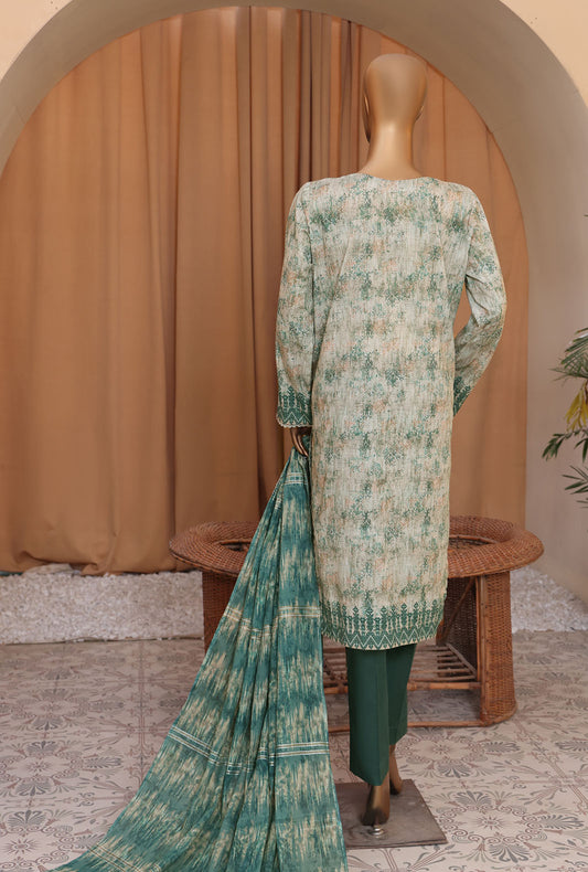 3 Piece Unstitched - Mahee Embroidered Lawn Suit MEJ-905