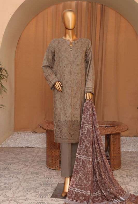 3 Piece Unstitched - Mahee Embroidered Lawn Suit MEJ-907