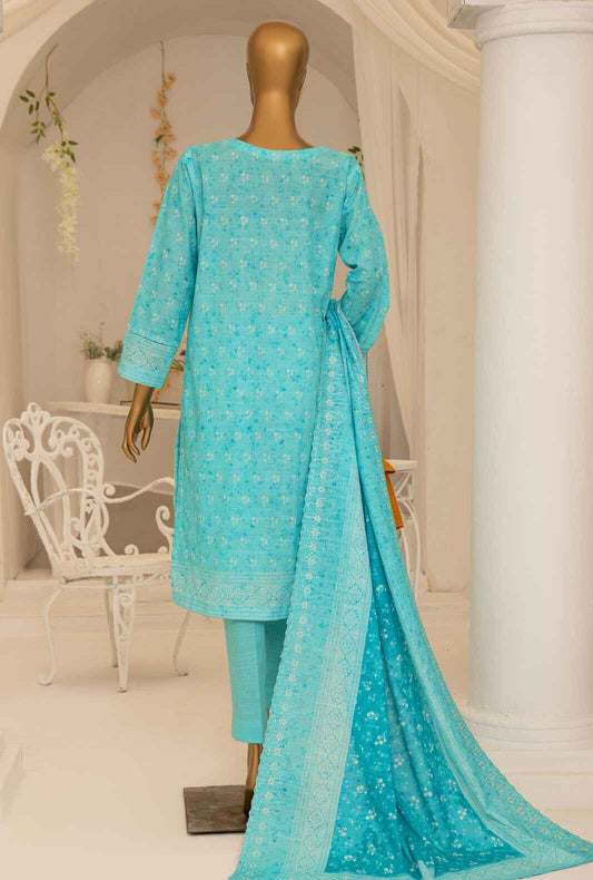 3 Piece Unstitched - Meraki Khaddar Embroidered - MKE-07