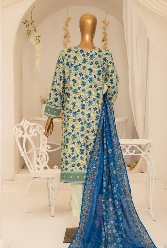 3 Piece Unstitched - Meraki Khaddar Embroidered - MKE-11