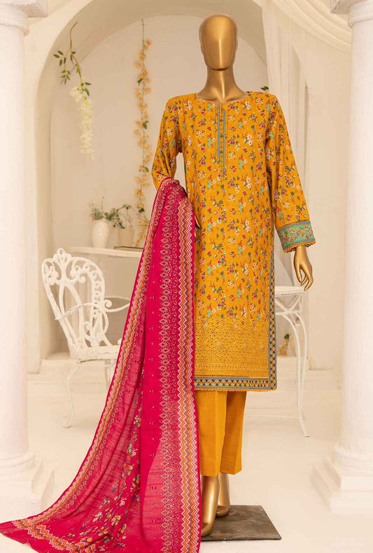 3 Piece Unstitched - Meraki Khaddar Embroidered - MKE-18