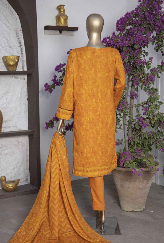 3 Piece Unstitched - Meeraki Khaddar Embroidered - MKE-33