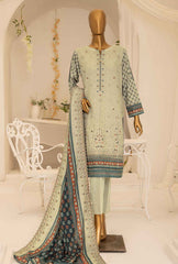 3 Piece Unstitched - Meeraki Khaddar Embroidered - MKE-02