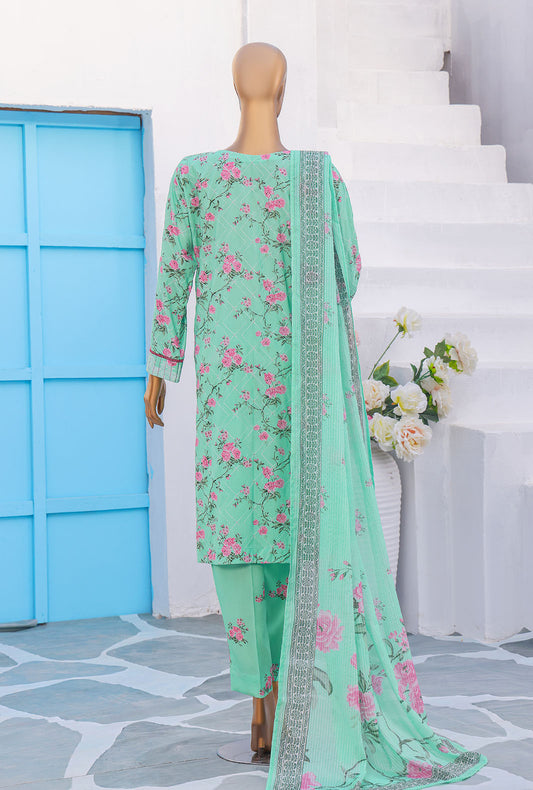 Mother by HZ Textiles Embroidered Linen Suit Unstitched 3 Piece MLE - 1388