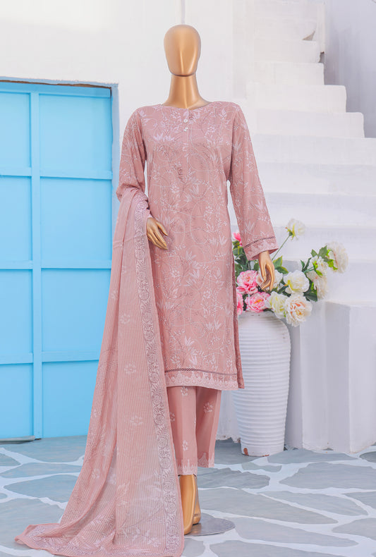 Mother by HZ Textiles Embroidered Linen Suit Unstitched 3 Piece MLE - 1391