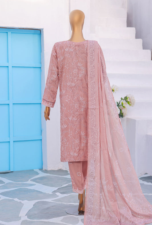 Mother by HZ Textiles Embroidered Linen Suit Unstitched 3 Piece MLE - 1391