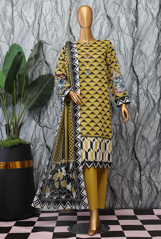 Magic In Prints by HZ Textiles Digital Printed Lawn Suit Unstitched 3 Piece MPC-577 Vol 02 - Summer Collection