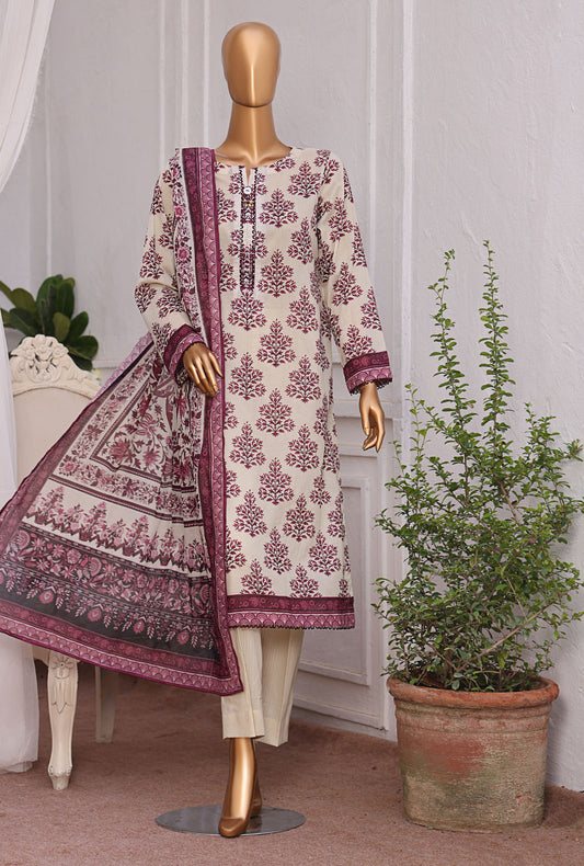 Magic In Prints by HZ Textiles Digital Printed Lawn Suit Unstitched 3 Piece MPC-578 - Summer Collection
