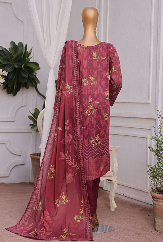 Magic In Prints by HZ Textiles Digital Printed Lawn Suit Unstitched 3 Piece MPC-595 - Summer Collection
