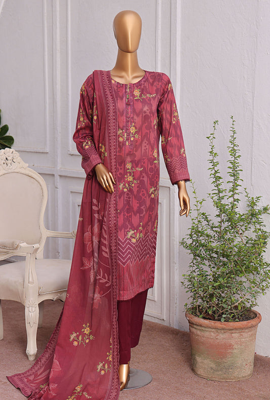 Magic In Prints by HZ Textiles Digital Printed Lawn Suit Unstitched 3 Piece MPC-595 - Summer Collection
