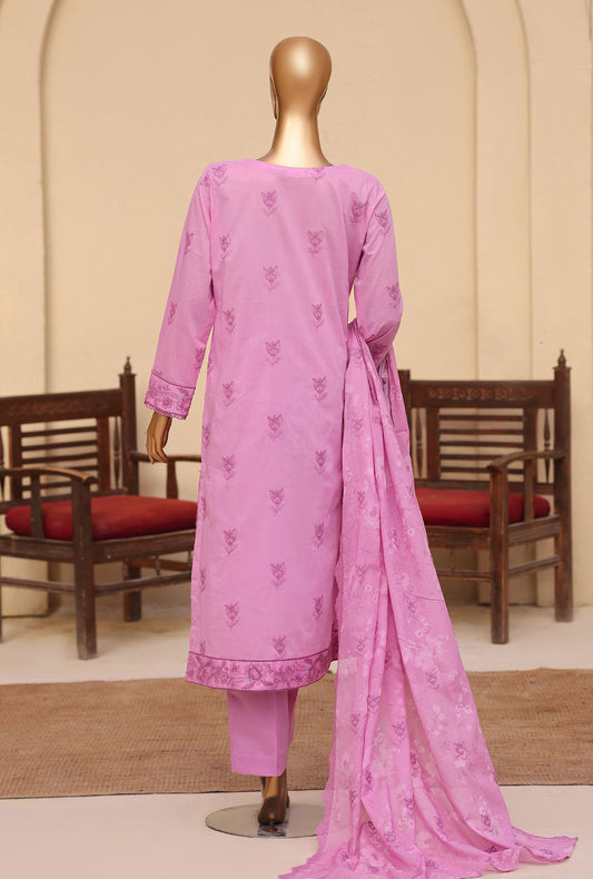 Meeras by HZ Textiles Embroidered Lawn Suit Unstitched 3 Piece MPE - 1081
