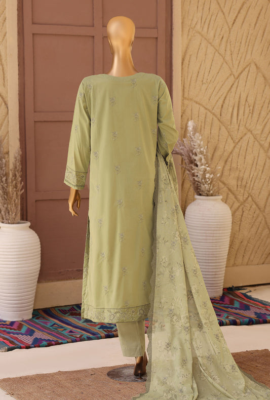 Meeras by HZ Textiles Embroidered Lawn Suit Unstitched 3 Piece MPE - 1083