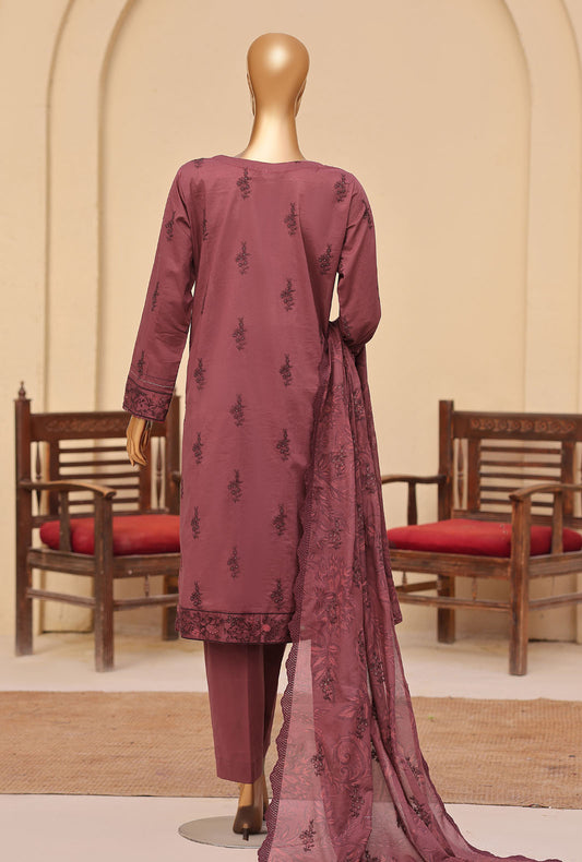 Meeras by HZ Textiles Embroidered Lawn Suit Unstitched 3 Piece MPE - 1084
