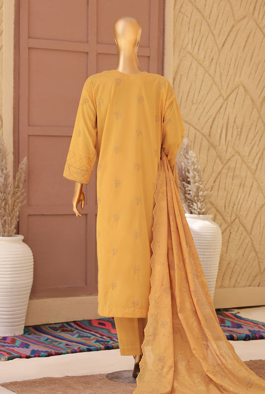 Meeras by HZ Textiles Embroidered Lawn Suit Unstitched 3 Piece MPE - 1088