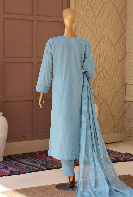 Meeras by HZ Textiles Embroidered Lawn Suit Unstitched 3 Piece MPE - 1089