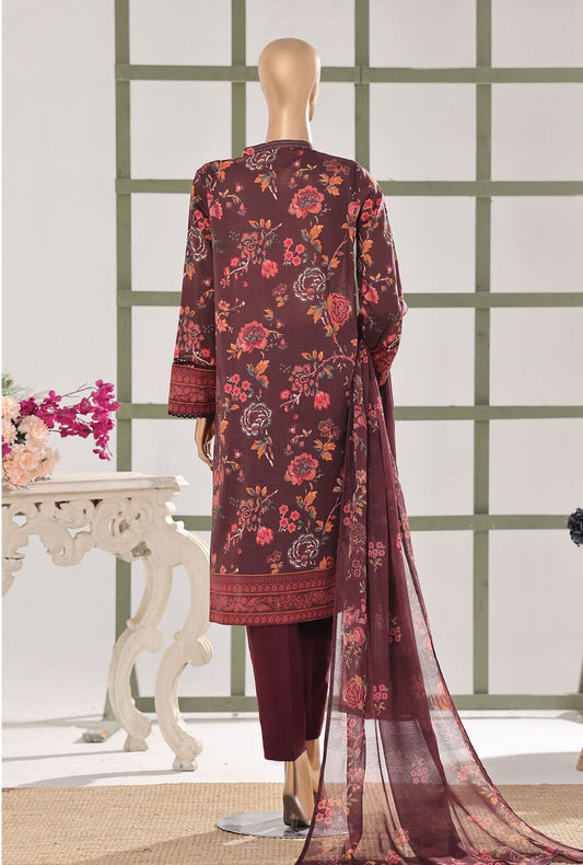 Mehak by HZ Textiles Embroidered Lawn Suit Unstitched 3 Piece MSE - 3153