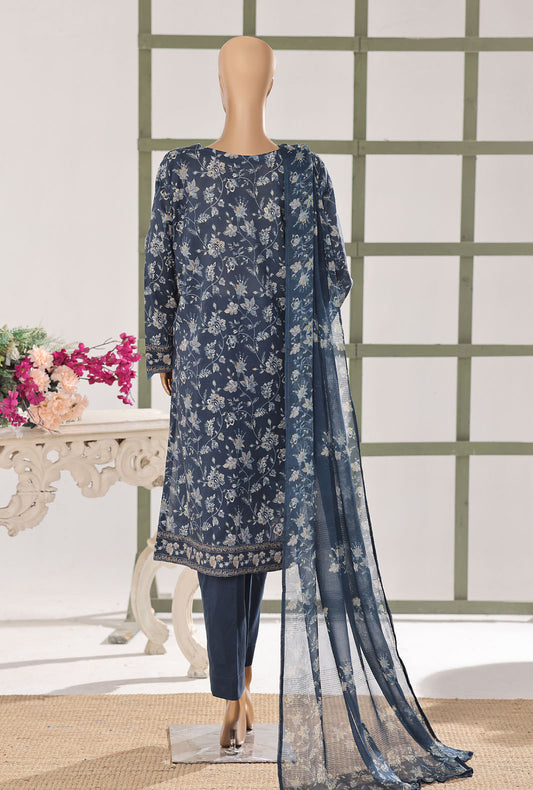 Mehak by HZ Textiles Embroidered Lawn Suit Unstitched 3 Piece MSE - 3155