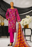 Thread & Needle by HZ Textiles Printed Cambric Suit Stitched 3 Piece POEL-3P-011 Multi Magenta