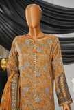 Thread & Needle by HZ Textiles Printed Cambric Suit Stitched 3 Piece POEL-3P-008 Mustard