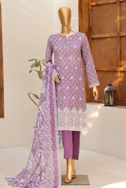Nakshkari by HZ Textiles Embroidered Lawn Suit Unstitched 3 Piece NEC-1044
