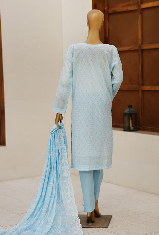 Nakshkari by HZ Textiles Embroidered Lawn Suit Unstitched 3 Piece NEC-1045