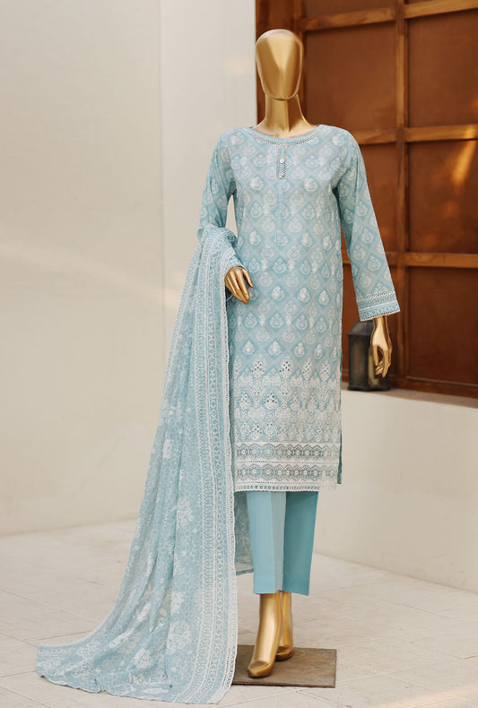 Nakshkari by HZ Textiles Embroidered Lawn Suit Unstitched 3 Piece NEC-1046