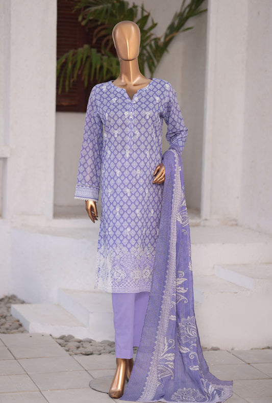 Nakshkari by HZ Textiles Embroidered Lawn Suit Unstitched 3 Piece NEC-1213