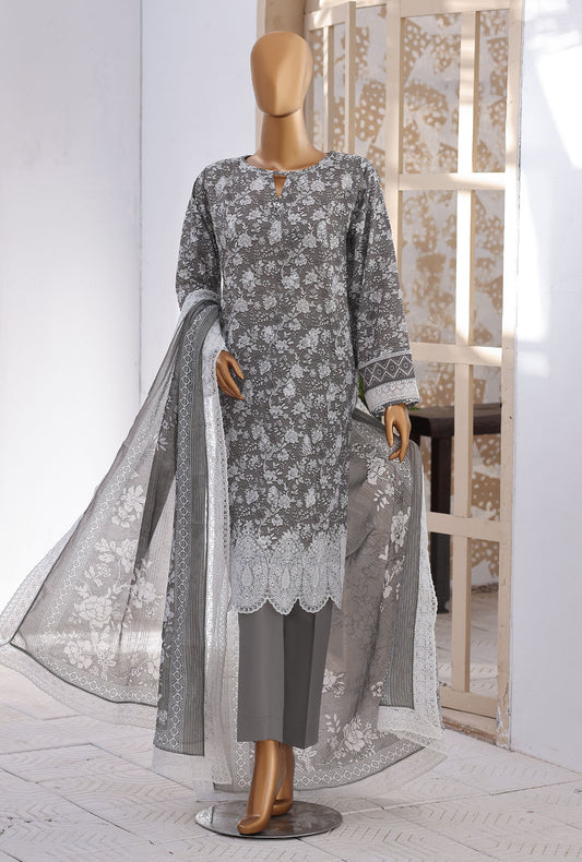 Nakshkari by HZ Textiles Embroidered Lawn Suit Unstitched 3 Piece NEC-1215 Vol 03