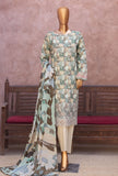 Naubahar by HZ Textiles Embroidered lawn Suit Unstitched 3 Piece  NEC - 3171