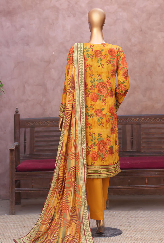 Naubahar by HZ Textiles Embroidered lawn Suit Unstitched 3 Piece  NEC - 3175