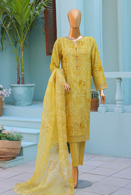 Ninokara by HZ Textiles Embroidered Jacquard Suit Unstitched 3 Piece NJE-7005