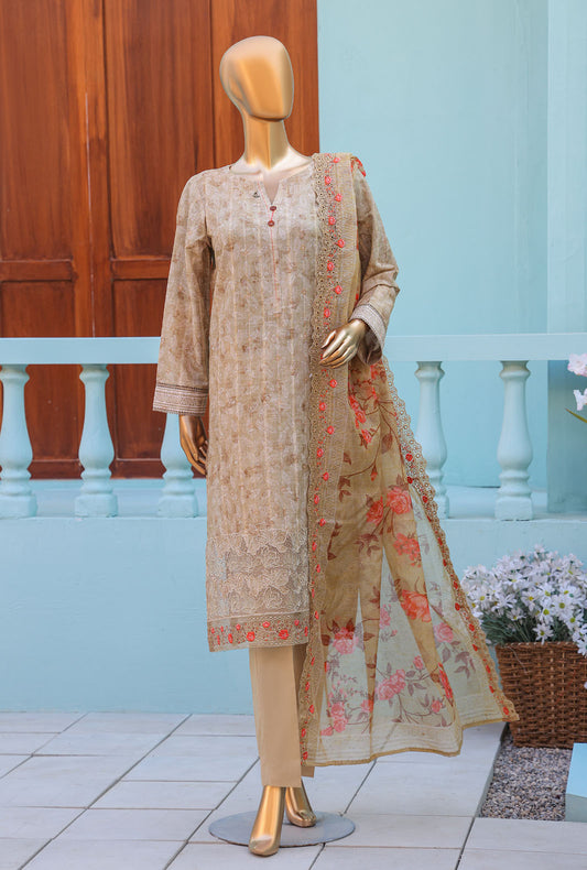 Ninokara by HZ Textiles Embroidered Jacquard Suit Unstitched 3 Piece NJE-7006