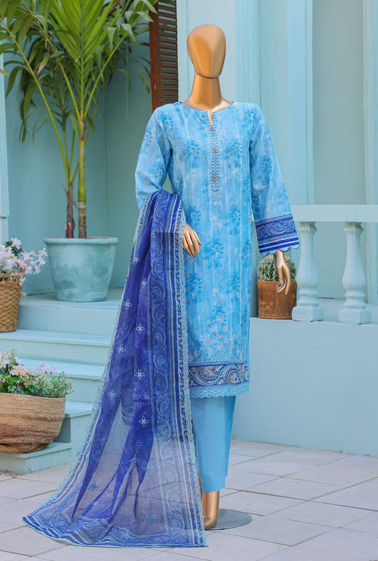 Ninokara by HZ Textiles Embroidered Jacquard Suit Unstitched 3 Piece NJE-7008