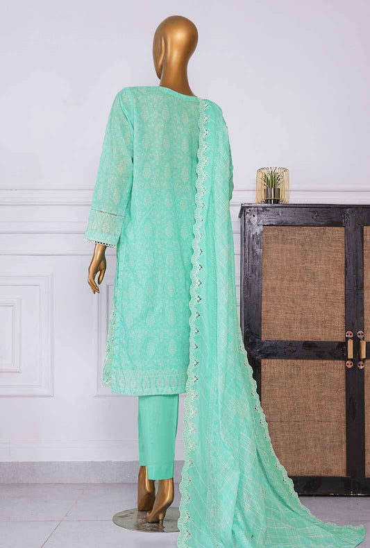 Nakshkari by HZ Textiles Embroidered Lawn Suit Unstitched 3 Piece NKE-964 - Summer Collection